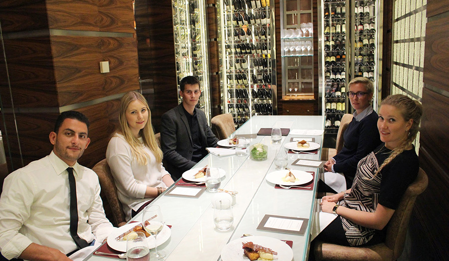 Students at Alyn Williams at The Westbury, Mayfair
