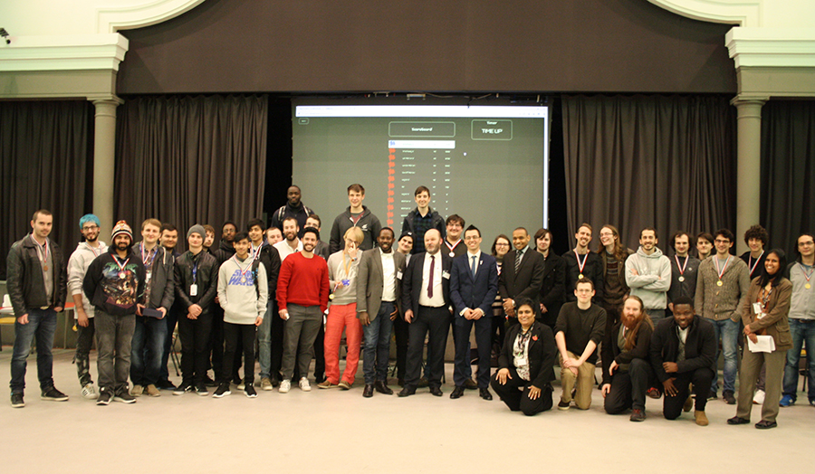A picture of students and delegates who participated in a cyber security event with the British Computer Society. 