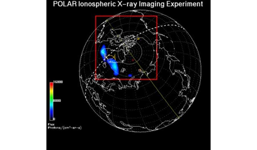 Image of a POLAR Ionospheric X-ray Imaging Experiment