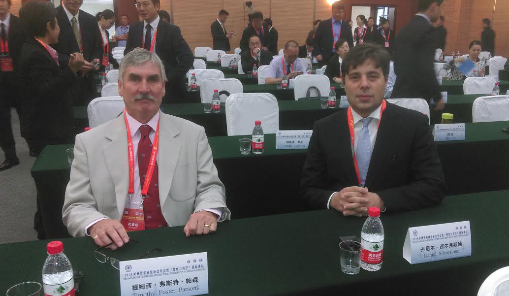 Dr Tim Parson and Dr Daniel Silverstone in China
