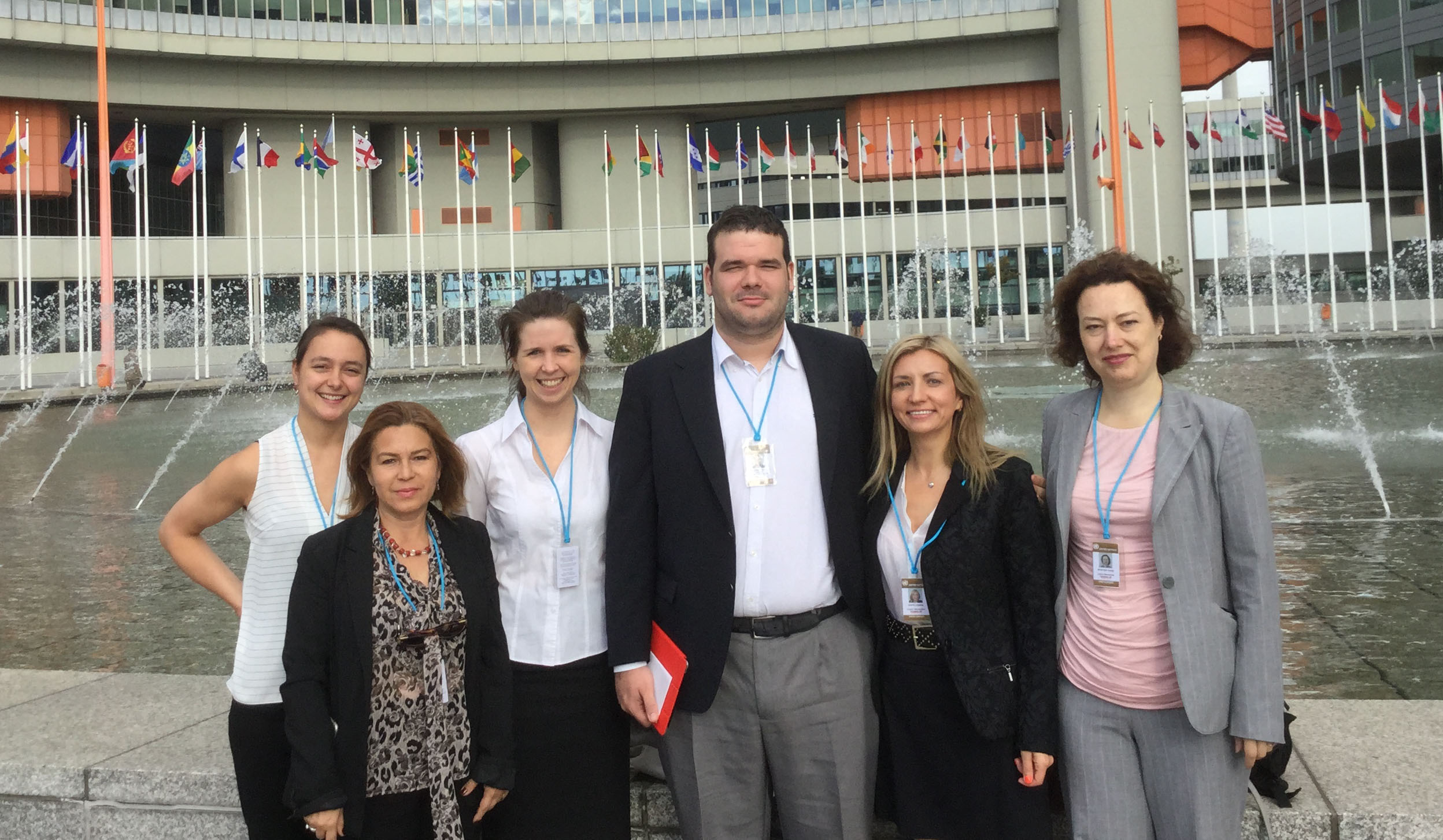 MA Translation and Interpreting students at UN headquarters in Vienna.