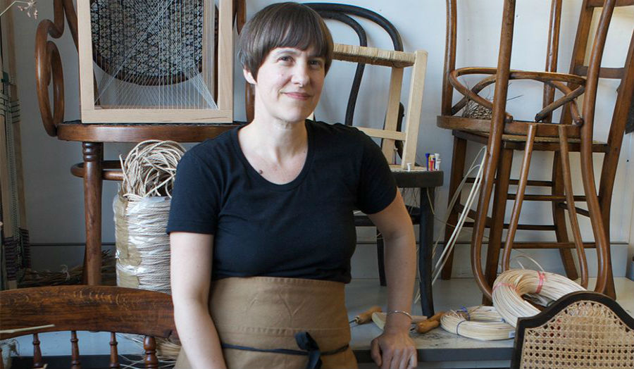Image of Rachael South in her studio