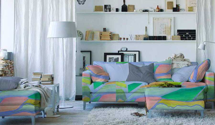 Image of a sofa in a living room