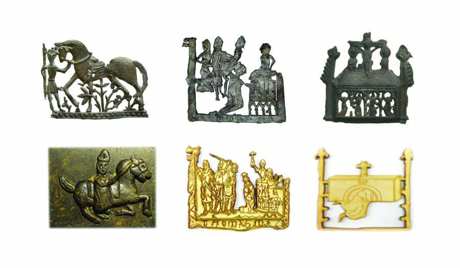 Original Pilgrim Badges - Courtesy of Museum of London