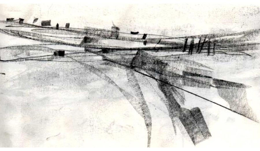 Drawing The Line - Train Sketch