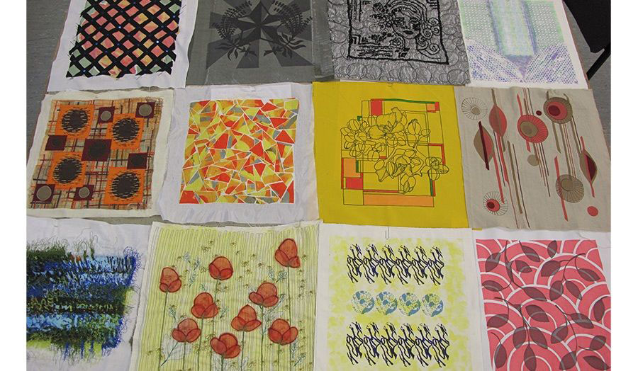 Nine Cass Textile Design Students win chance to show work at the Warner Textile Archive Gallery