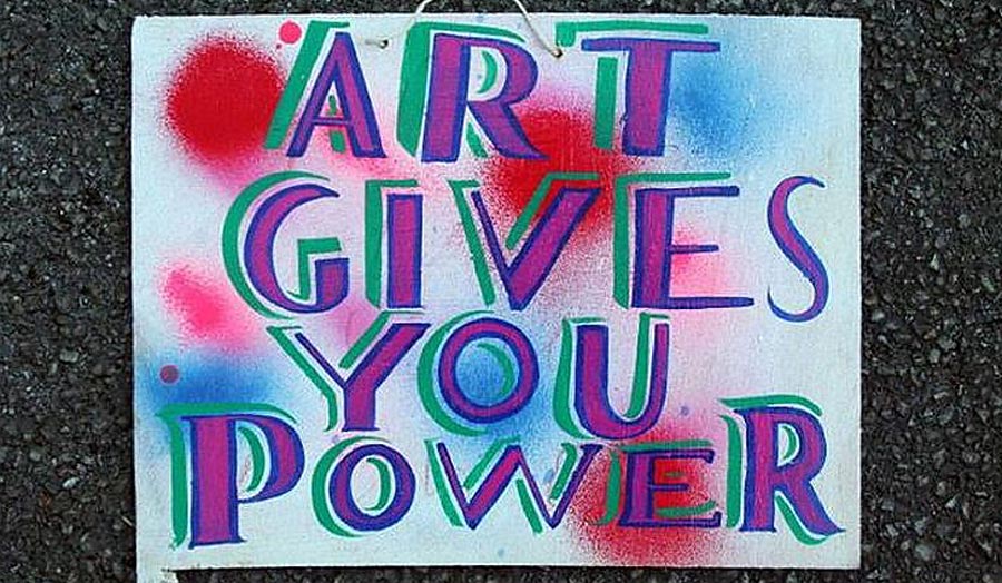 Poster: 'Art Gives You Power'