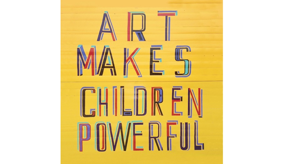 Poster titled 'Art Makes Children Powerful'