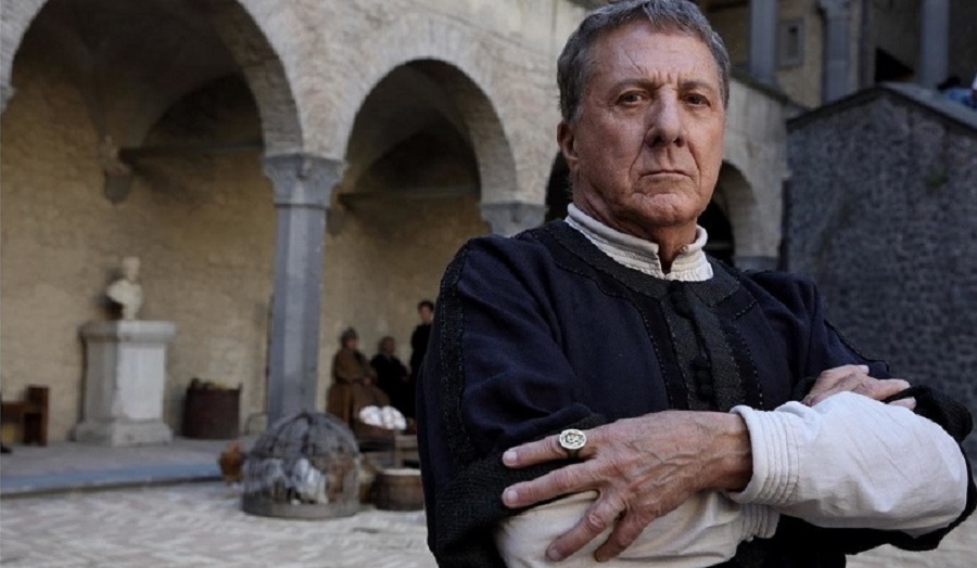 Dustin Hoffman in Medici Masters of Florence on which Cass Alumna Colette Pacini worked as production assistent