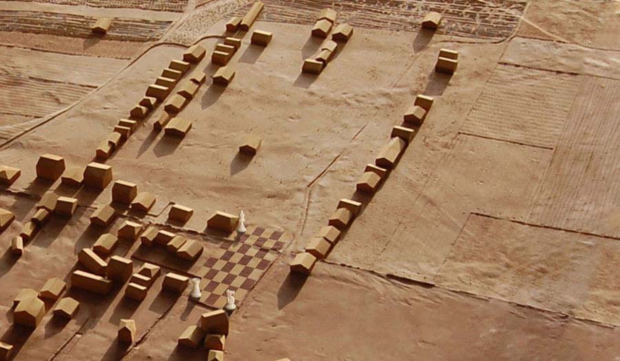 Peri-urban Landscape Modelled as a Chess Game