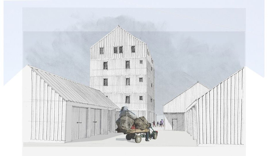 Proposed Yard and Workshops by Matthew Farrer