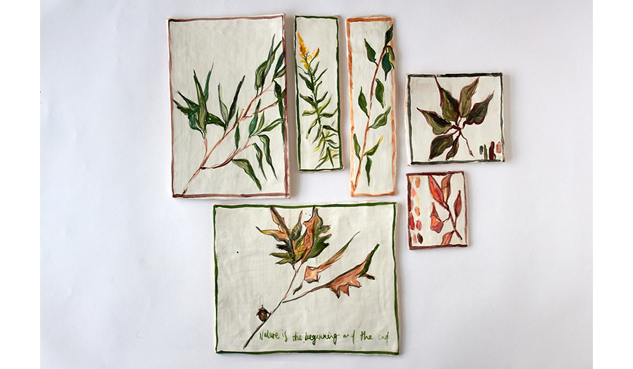 images of painted ceramic tiles