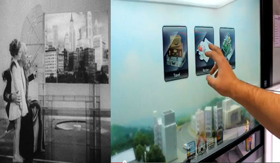 Comparison of screens from 1930's and now