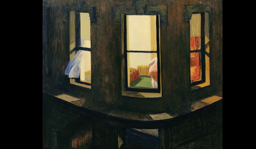 Edward Hopper, 1928. Night Windows. Oil on Canvas