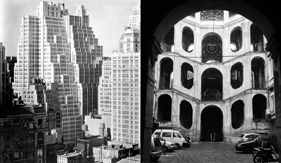 Split image of New York cityscapes