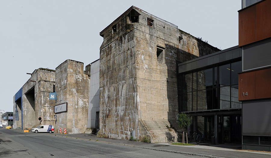 Giant concrete structure in disrepair