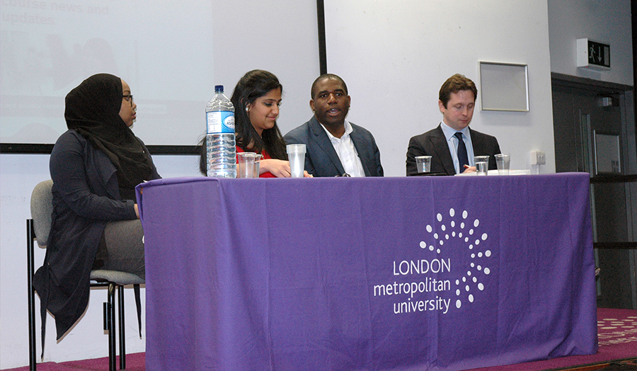 Generation Vote panel discussion with David Lammy, Alex Burghart, Mita Desai and Hiba Warsame. 