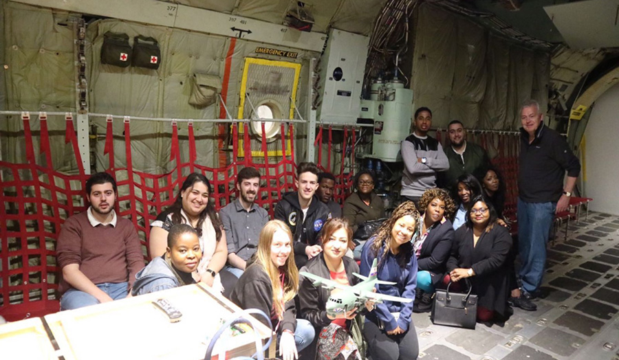 A group of aviation students flew out to America, some for the first time, to experience aviation in the real world.