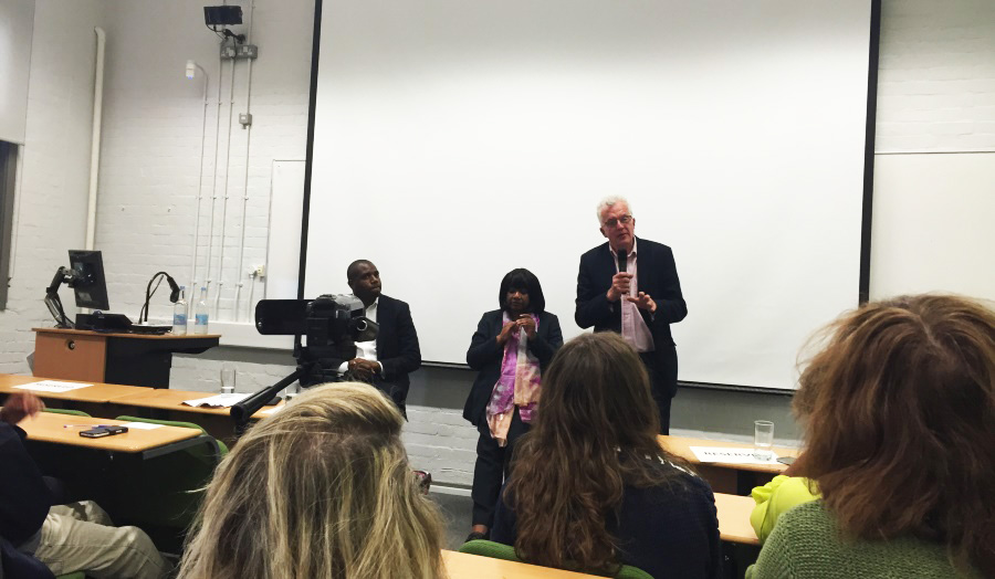 Diane Abbott, Christian Wolmar and David Lammy debate issues at London Met