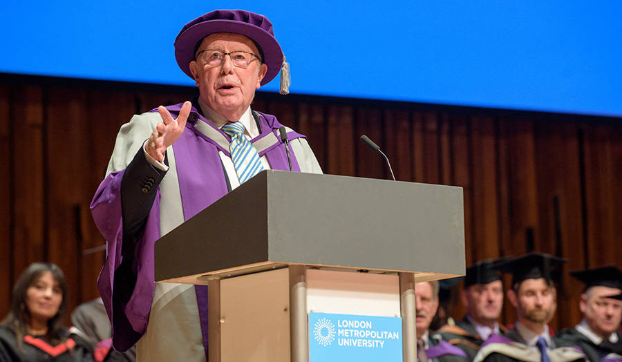 Students ‘don’t believe’ they graduated with Richard Wilson