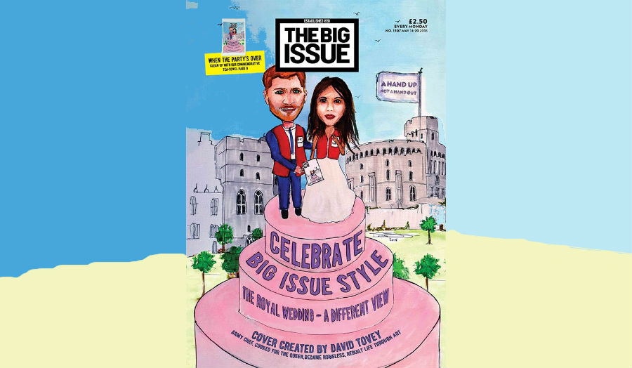 Big Issue Royal wedding cover designed by Cass graduate David Tovey