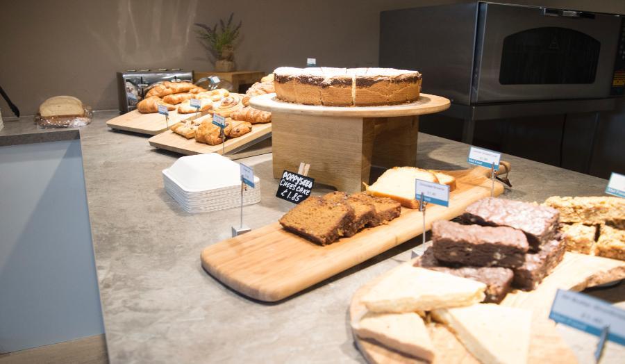 Image of a selection of food in a cafe