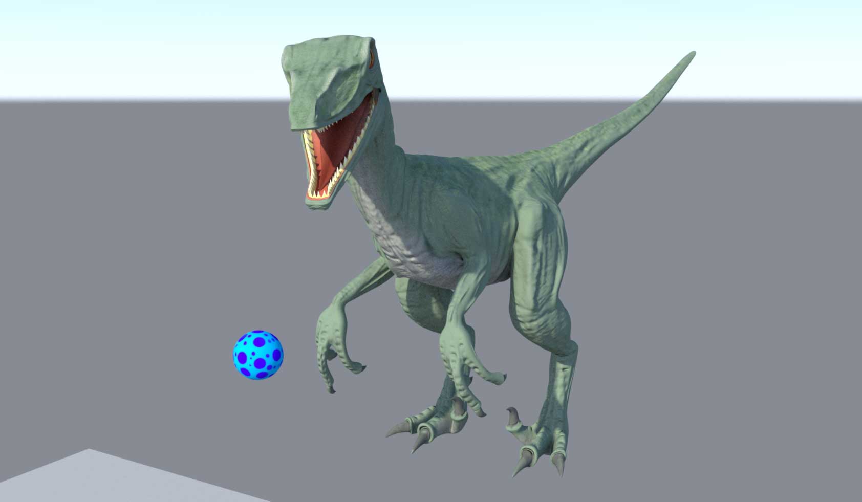 An image of a computer generated raptor