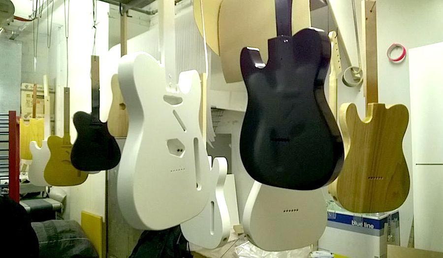 Nocasters Project, guitar making display