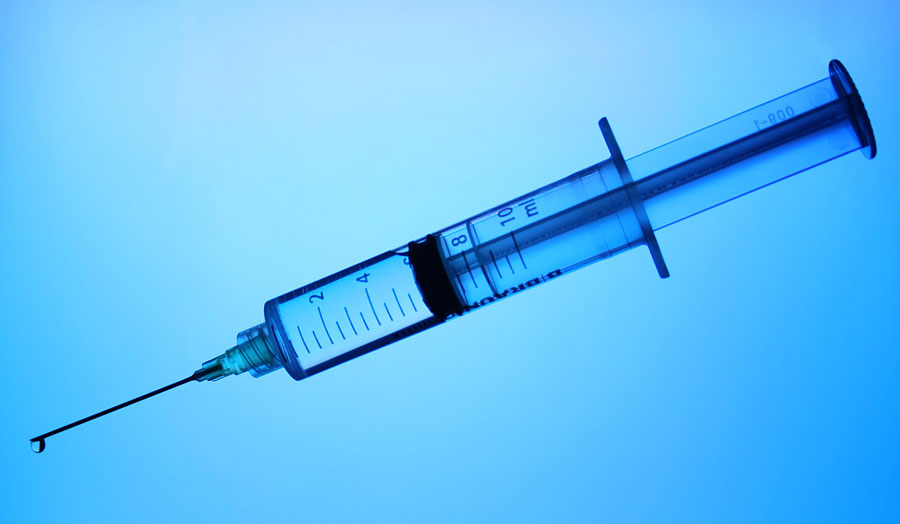 photo of a syringe
