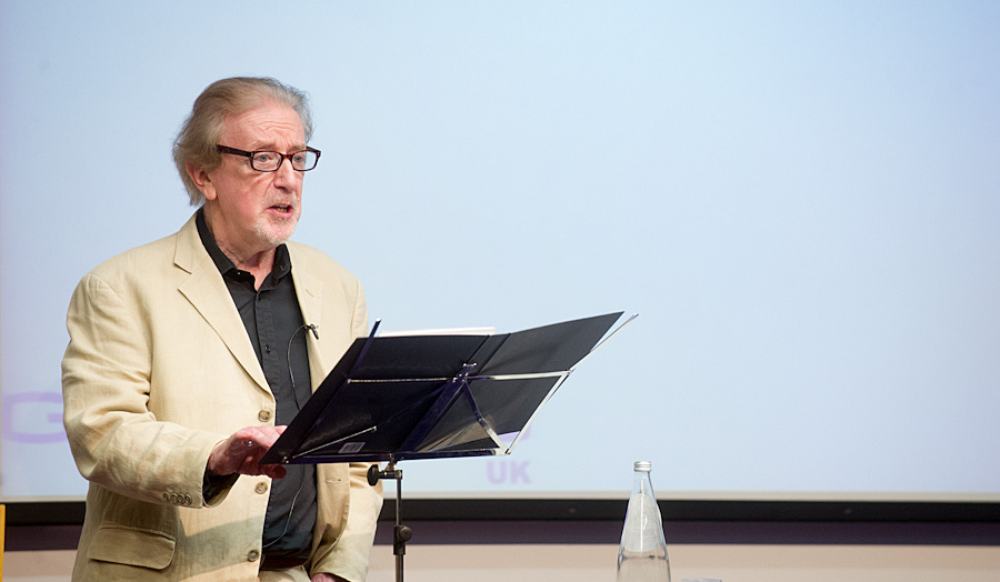 Professor Martin Wright making his inaugural speech