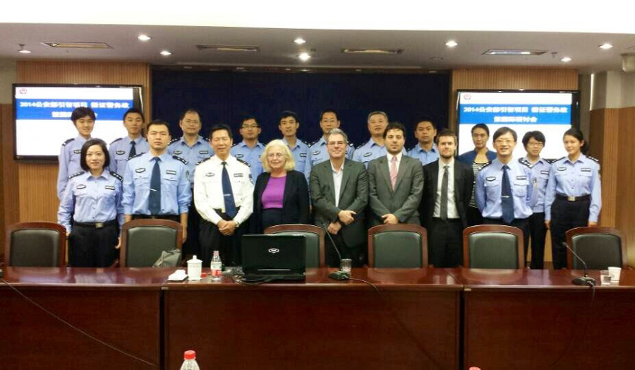 A group of people at a criminology conference in Hong Kong