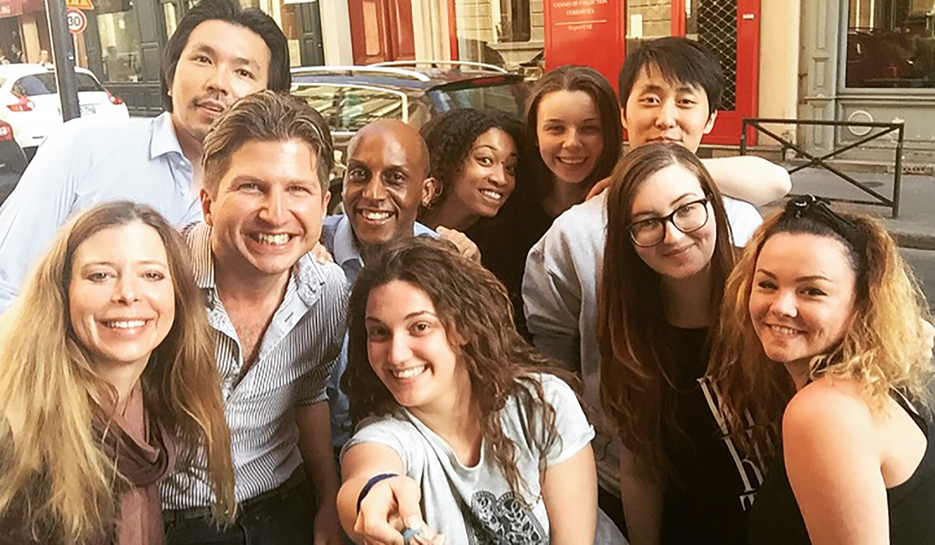 London Met students in Paris for the Bilingual Acting Workshop