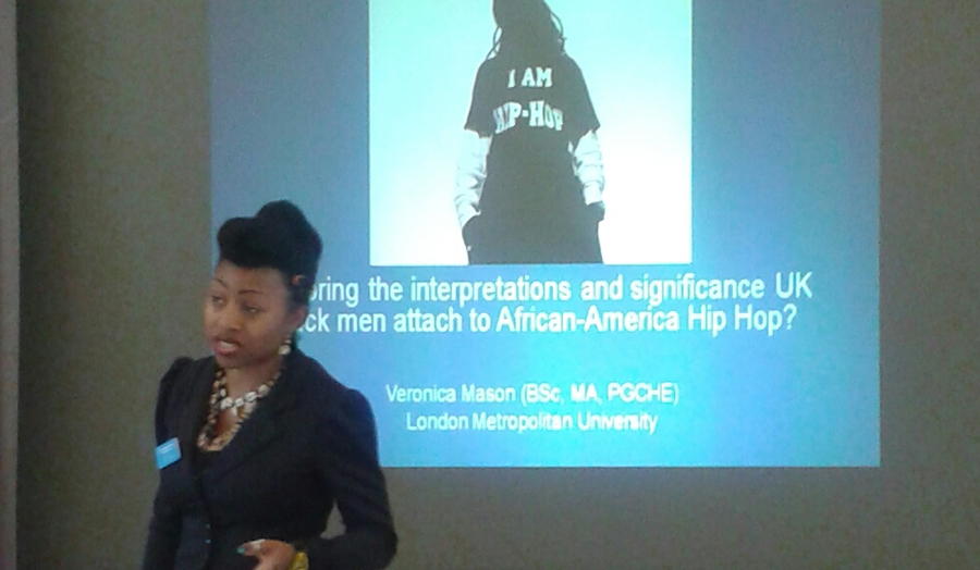 Veronica giving her speech