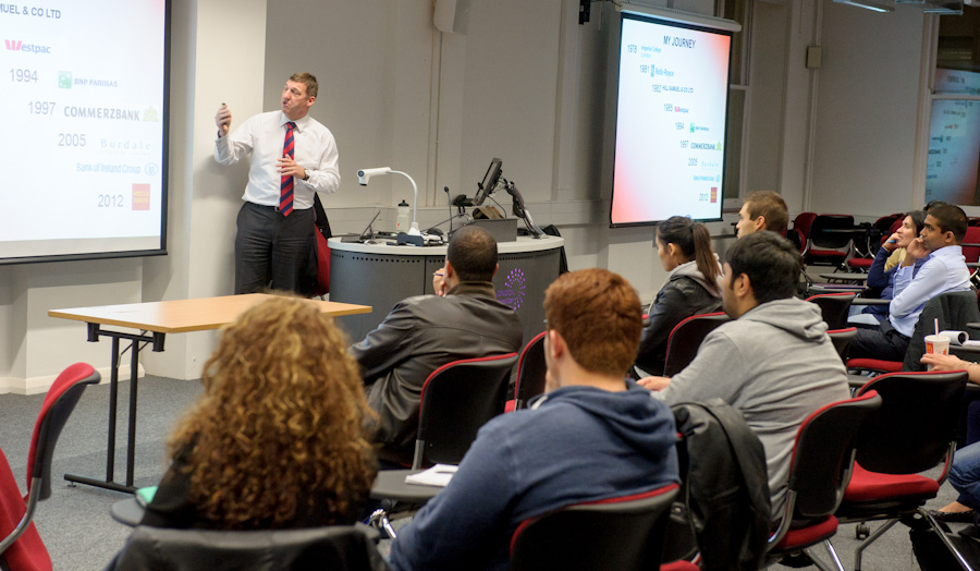 Students at the Jon Norton Guest Lecture