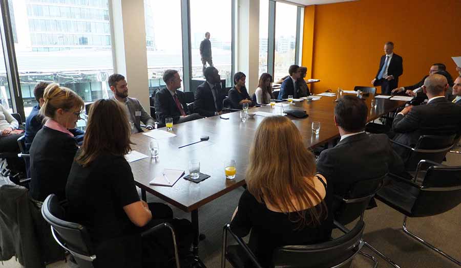 Students at the Standard Chartered Bank