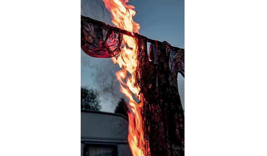 Burning dress