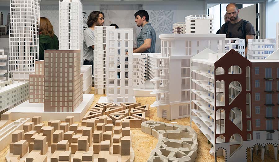 View of architectural models at the 2019 summer show