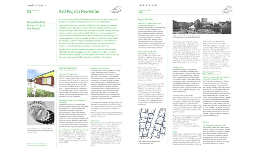 ASD Projects Newsletter 02