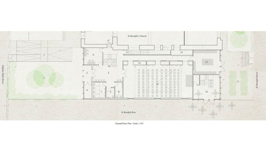Ground Floor Plan St Botolphs Hall
