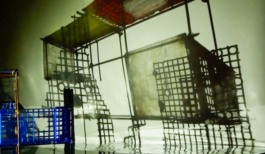 009 Animation-Architecture set design exercise, bricolage model, group work