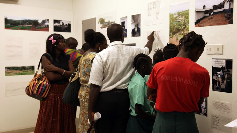 Residents discuss their houses