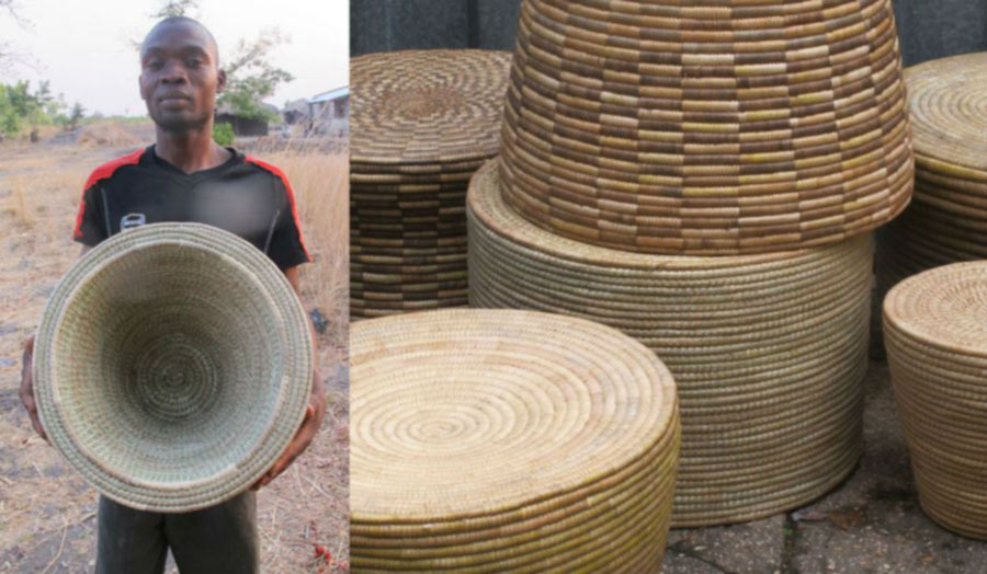 Rentaro Nishimura, basket making