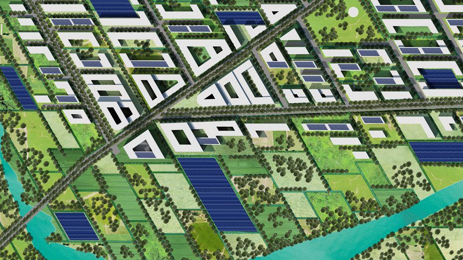 Site plan of Project SOL_ID Team Heliomet's new project entered into Solar Decathlon Latin America & Caribbean 2015