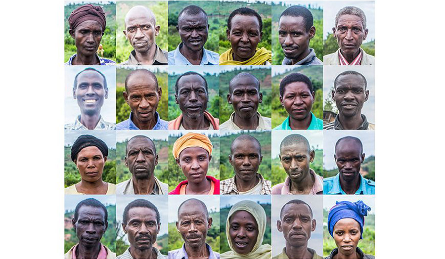 The faces of the REACH's cooperative, Hutu, Tusti, Victims and perpitrators working together