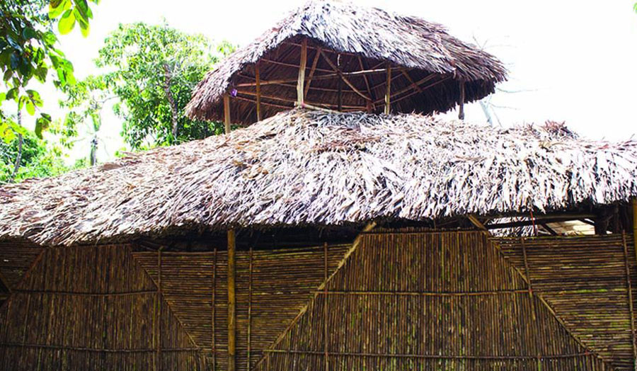 External view of ceremonial temple