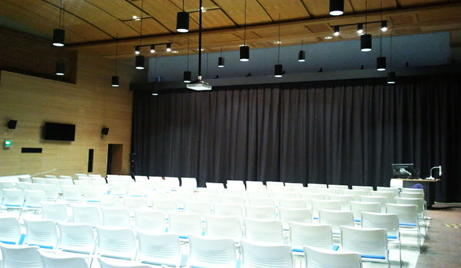 A view of a lecture hall