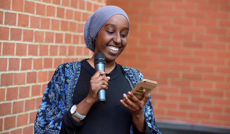 Fatha Ibrahim reads at book launch