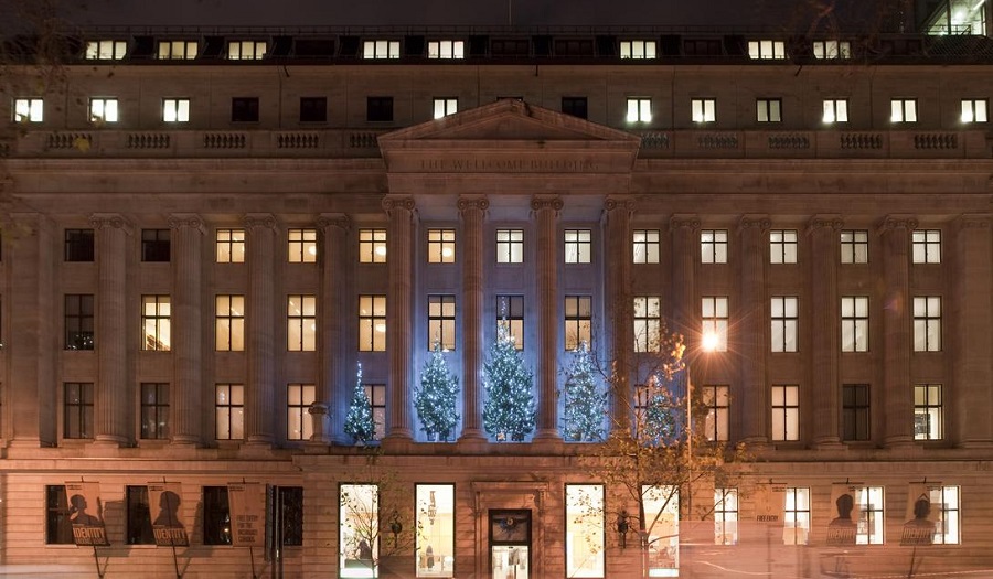 exterior of wellcome collection- building with lots of windows