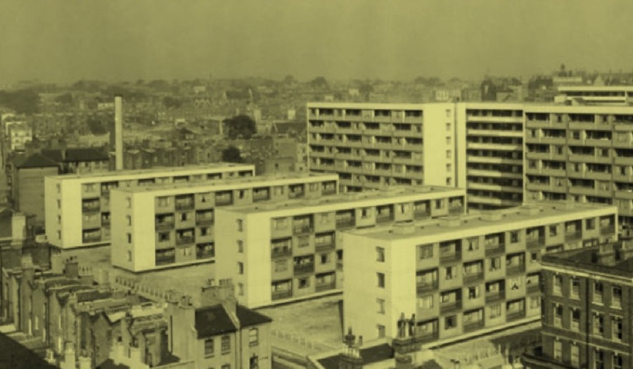 Sepia Tinted City View