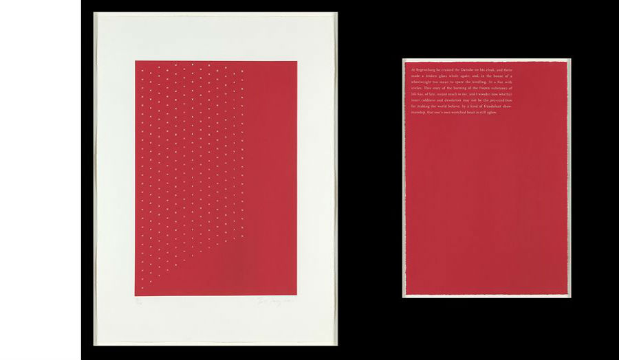 'At Regensburg he crossed...' (2001) Screenprint - Tess Jaray